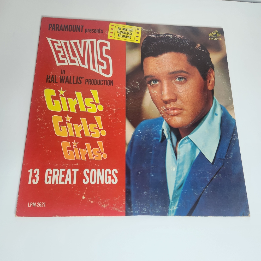 Elvis Presley Girls! Girls! Girls! Vinyl Record - Red Cover